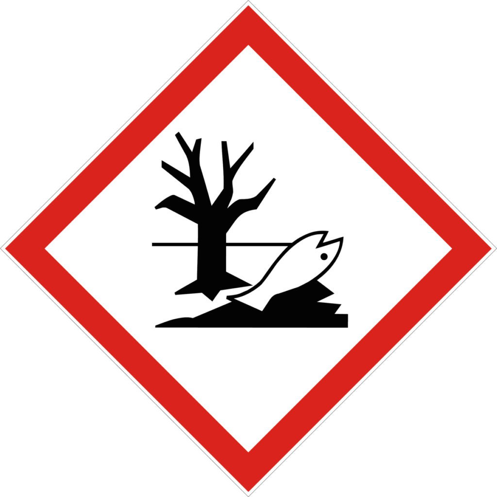 Gewässergefährdung Warnzeichen